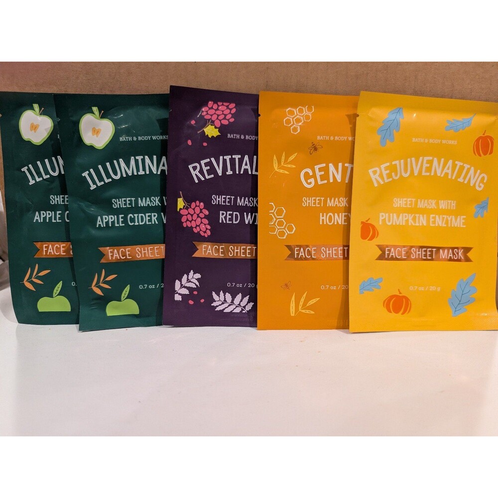 Bath & Body Works Sheet Masks bundle of 5